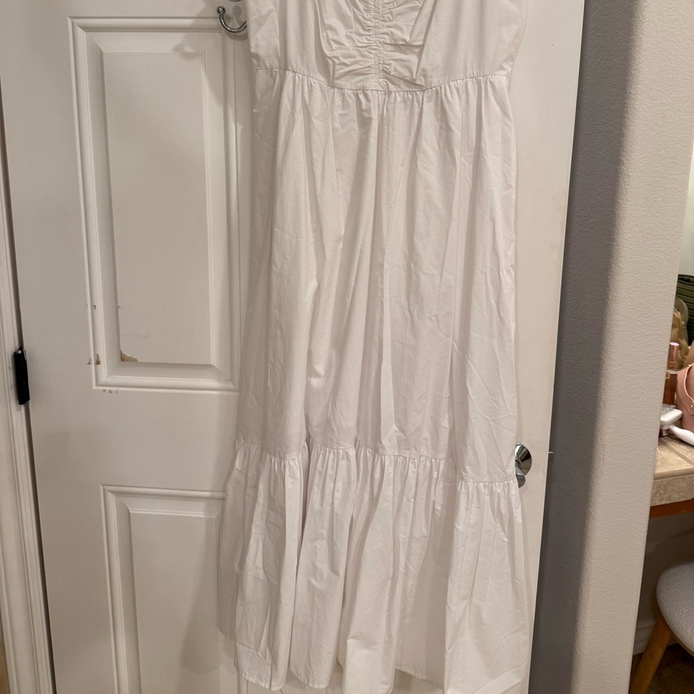 A.L.C Lilah Cotton Midi Dress - White - Picture 8 of 8